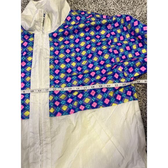 Vintage Retro 1990s Nylon Windbreaker,‎ Women’s M, 80’s Workout Jazzercise Boxy - Picture 6 of 12